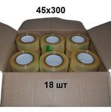 Скотч прозорий 45х300м 18 рулонів PackPro 18-sko-03 фото