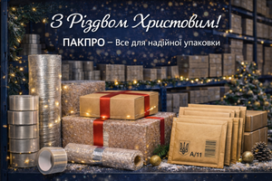 Вітаємо з Різдвом Христовим від гуртової бази упаковки ПАКПРО! фото
