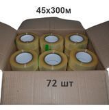 Скотч прозорий 45х300м 72 рулона PackPro 72-sko-03 фото