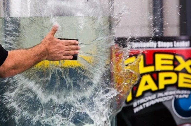 Водонепроникна ізоляційна надміцна стрічка Flex Tape 100 мм х 1.5 м Чорна 3 рулона PackPro 3-13745 фото