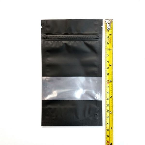 Пакет Дой-пак 100х170 (черный/матовый метал+окно) зип 100 пакетов PackPro 100-000119850 фото